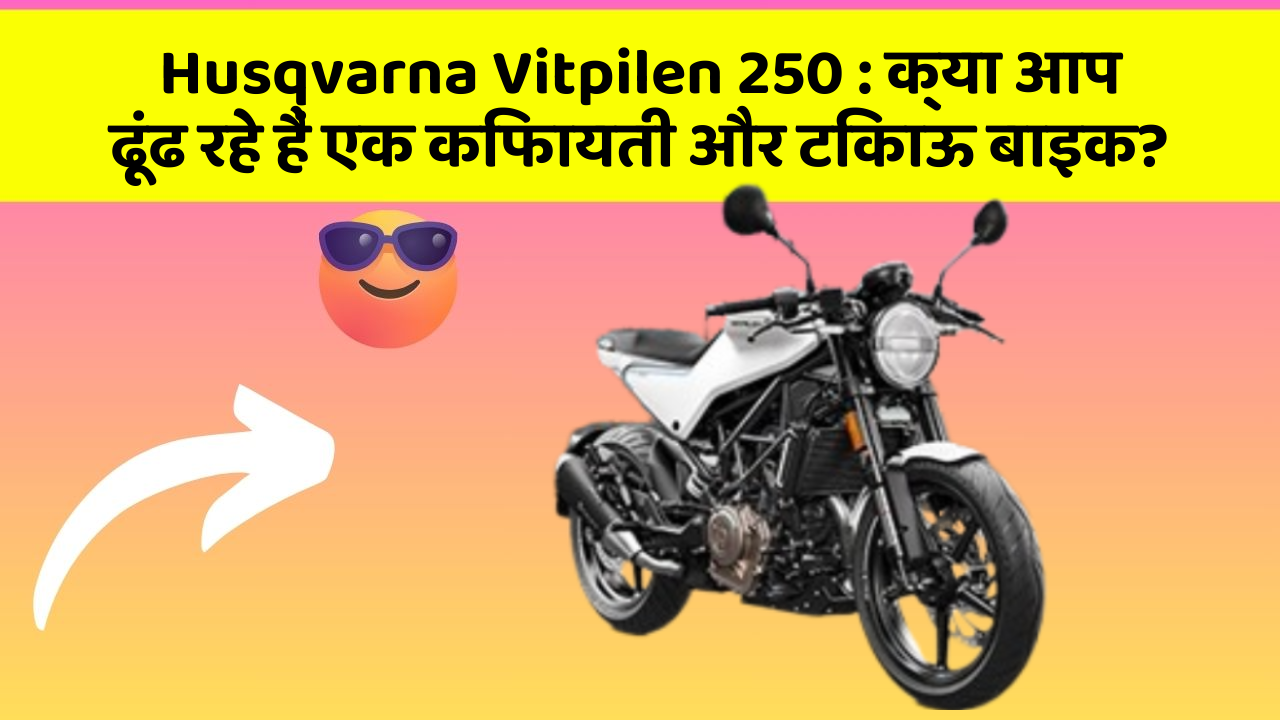 Husqvarna Vitpilen 250: क्या आप ढूंढ रहे हैं एक किफायती और टिकाऊ बाइक?