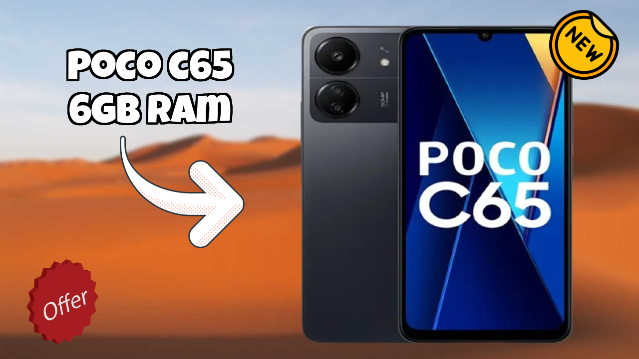 POCO C65 6GB RAM Camera Quality: 8 MP Front Camera Selfie